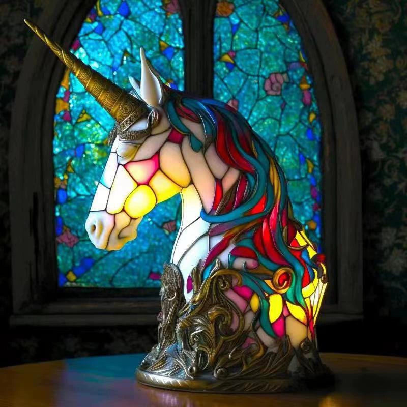 LUMINAFAUNA – Artistic Stained Glass Animal Lamp