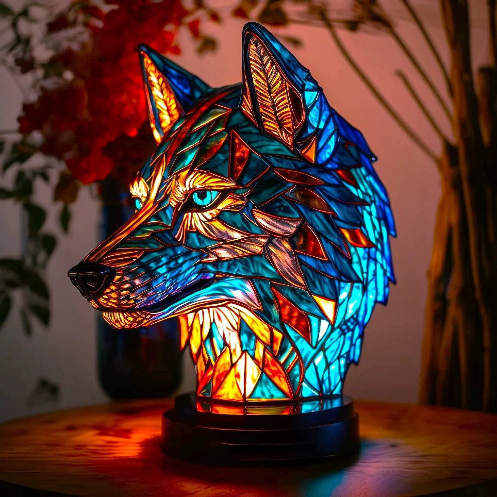 LUMINAFAUNA – Artistic Stained Glass Animal Lamp