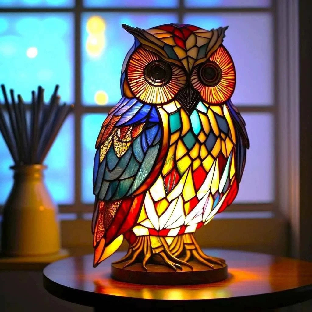 LUMINAFAUNA – Artistic Stained Glass Animal Lamp