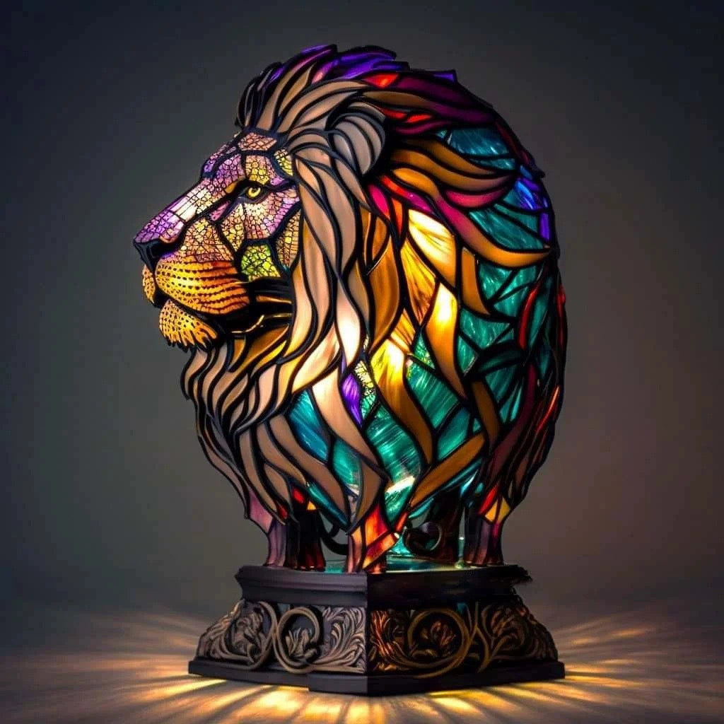 LUMINAFAUNA – Artistic Stained Glass Animal Lamp