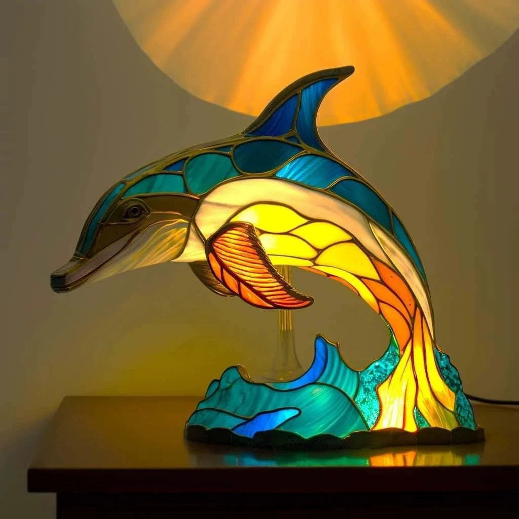 LUMINAFAUNA – Artistic Stained Glass Animal Lamp