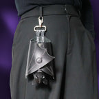 Leather Bat Coin Purse