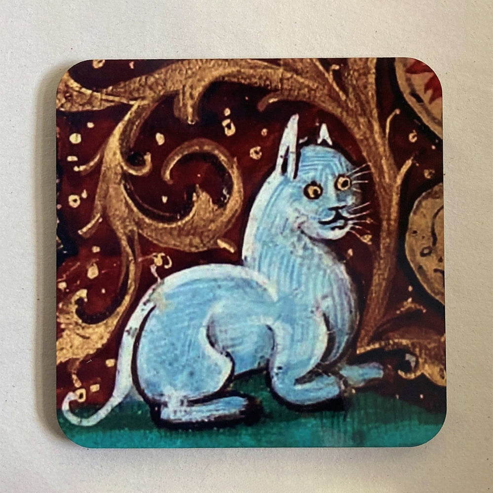 Medieval Cat coasters - set of 4