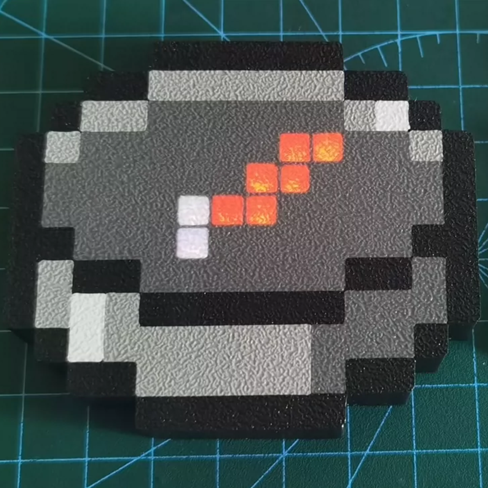 Minecraft compass 3d print diy decor