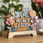 Mom’s Garden – 'Love Grows Here' Wooden Keepsake