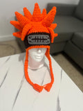 Naruto Pain inspired crochet beanie