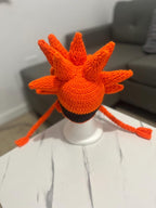 Naruto Pain inspired crochet beanie