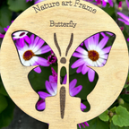 Nature art frames x3, Butterfly, Bee, Ladybird, Montessori