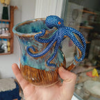 Octopus with White Dots / Cute Octopus Mug
