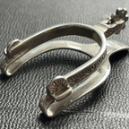 Vintage western spur sterling silver money clip