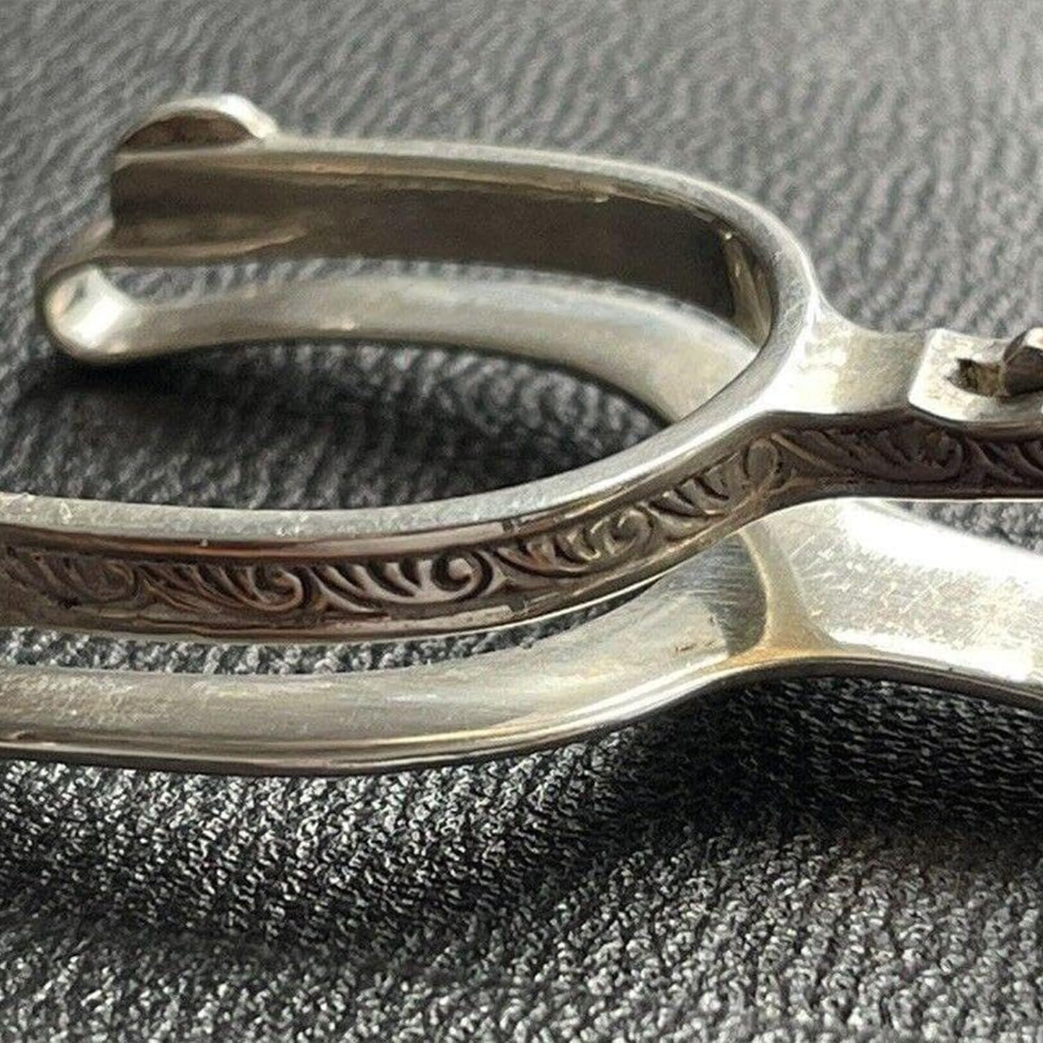 Vintage western spur sterling silver money clip