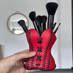 Retro Corset Leather Makeup Holder
