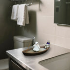 Rotating Ghost Skeleton Boat Aromatherapy Stand