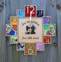 Sew Many Fabrics Wall Clock