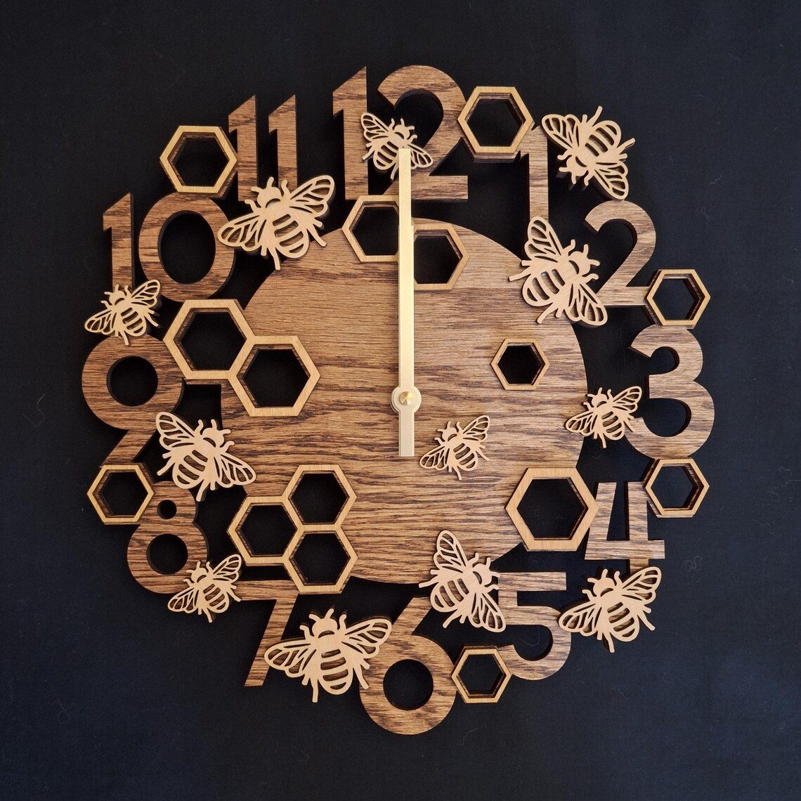 Sew Many Fabrics Wall Clock