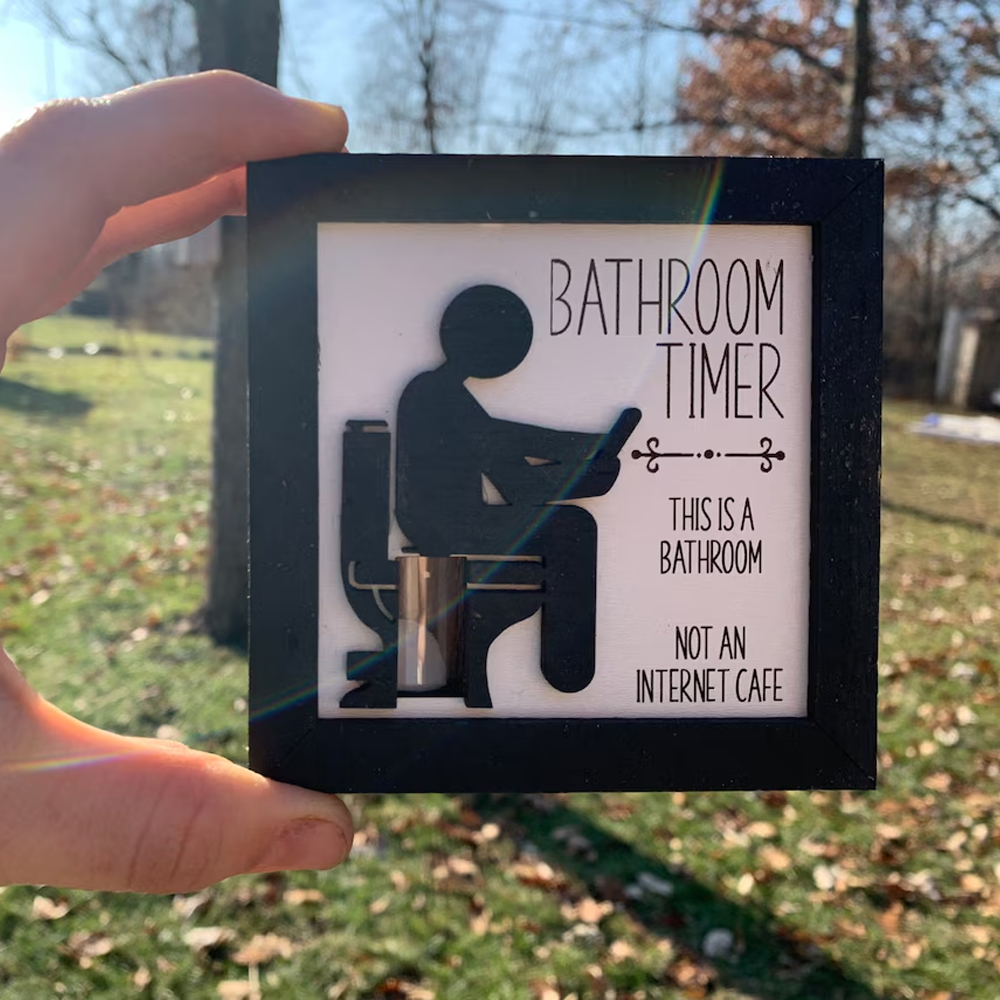 Bathroom Timer Funny Gag Gift