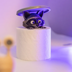 Toilet Paper Bandits! Spare toilet paper holder