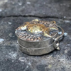 Triple Moon Silver Locket With Tree Life