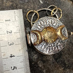 Triple Moon Silver Locket With Tree Life