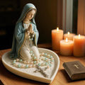 Virgin Mary Resin Rosary Holder
