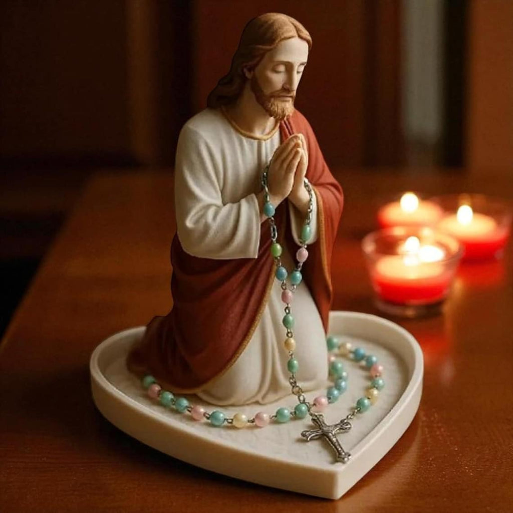 Virgin Mary Resin Rosary Holder