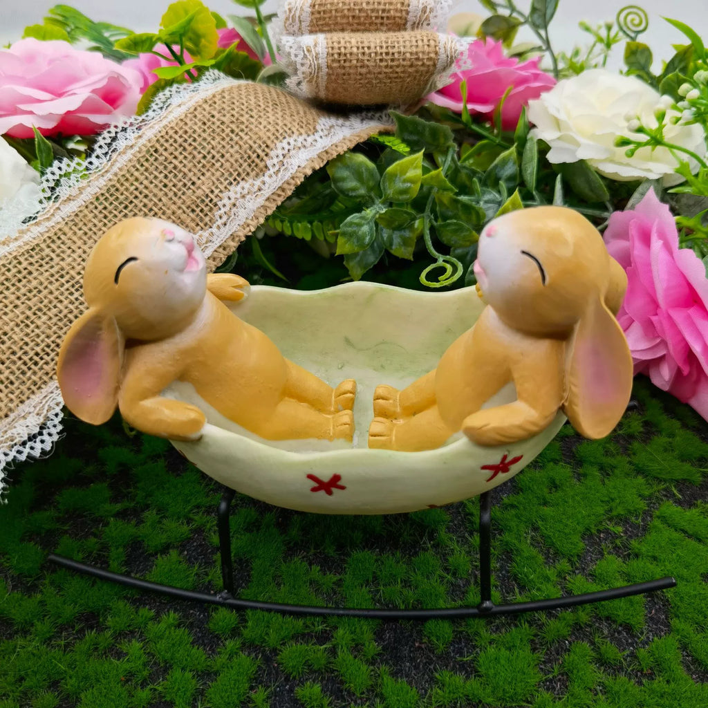 Whimsical Cozy Bunny Ornament for easter
