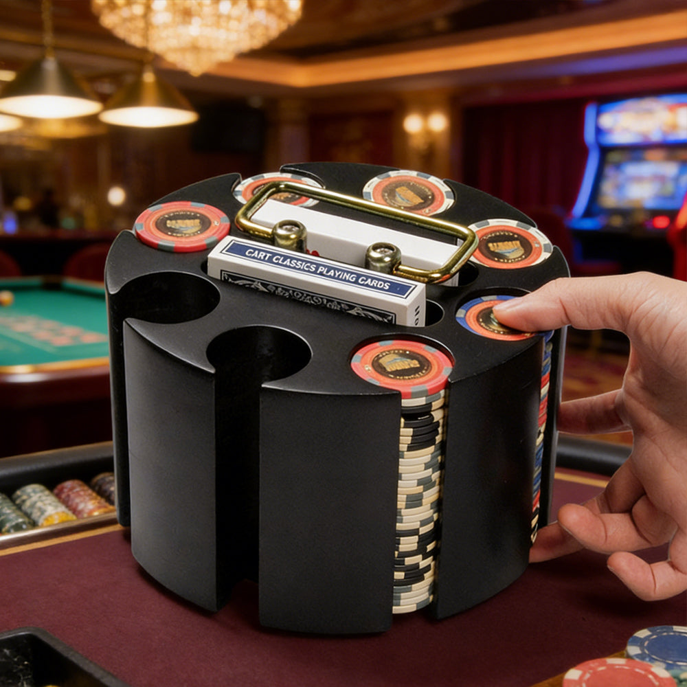 200 Piece Poker Chip Carousel