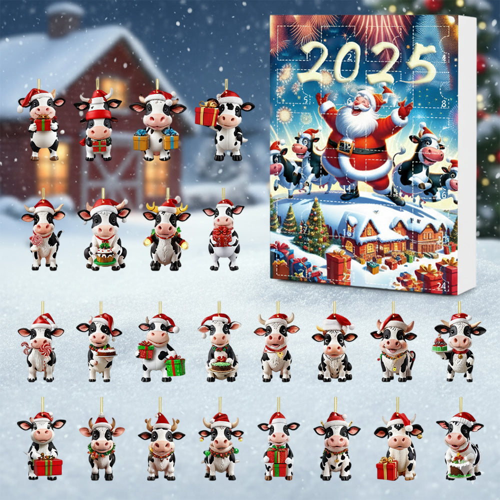 Farm & Cow Christmas Ornament Advent Calendar