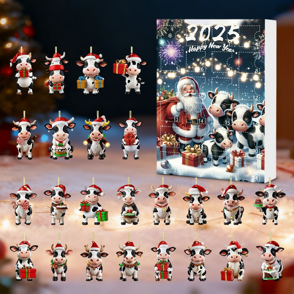 Farm & Cow Christmas Ornament Advent Calendar
