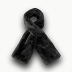 Faux Fur Scarf With Hidden Zipper Pocket