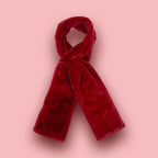 Faux Fur Scarf With Hidden Zipper Pocket