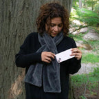 Faux Fur Scarf With Hidden Zipper Pocket