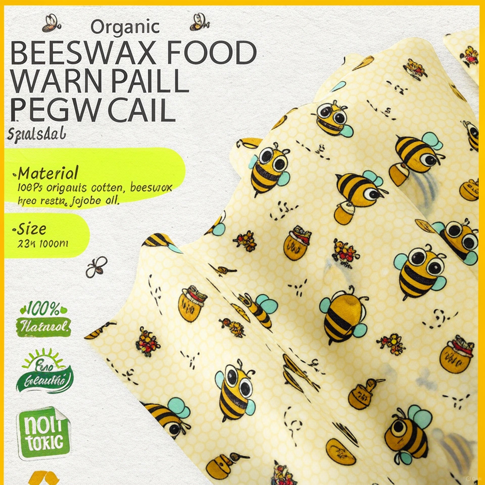 Handmade Beeswax Food Wrap