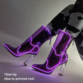 Out past midnight neon boots