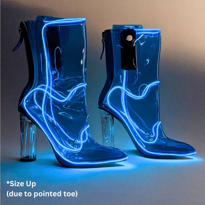 Out past midnight neon boots